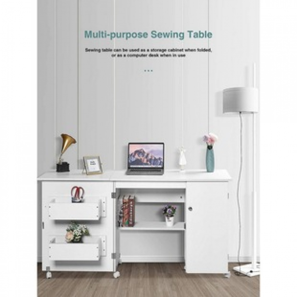 Adjustable sewing storage table suitable for various household sewing machine workbenches, cross-border sewing machine tables, folding computer tables