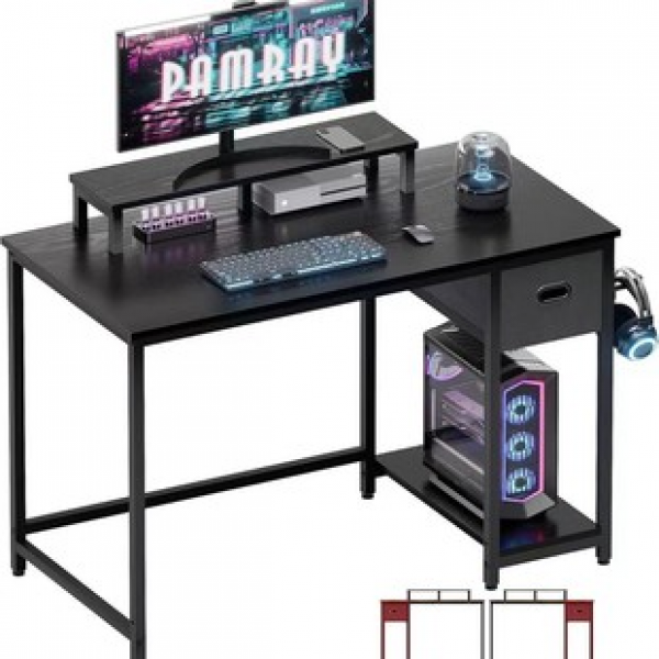 Office desk with thick steel frame and thick plate, learning computer desk with high-quality packaging for export, foreign trade, steel frame, computer desk trend