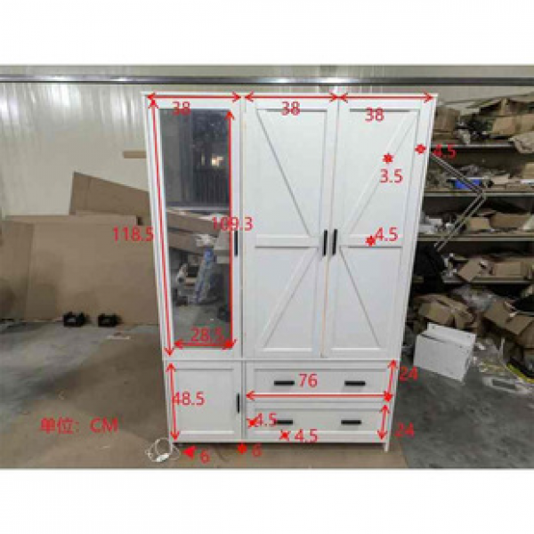 Home assembled metal dust-proof wardrobe, clothes storage cabinet, simple wardrobe, rental room, hanging clothes rack, bedroom storage cabinet