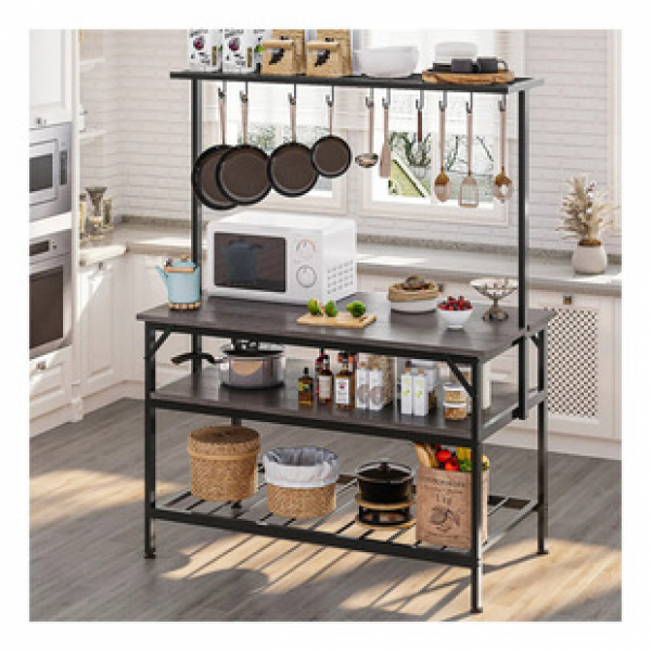 Kitchen storage rack, floor standing multi-layer microwave oven, multifunctional household oven, pot rack, storage rack, shelf, storage rack