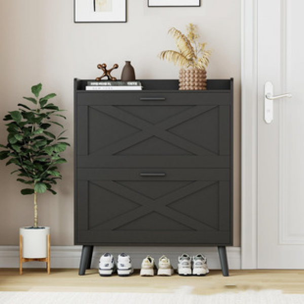 Amazon panel entrance, simple and modern, large capacity storage, flip blinds, shoe cabinet, light luxury shoe cabinet door