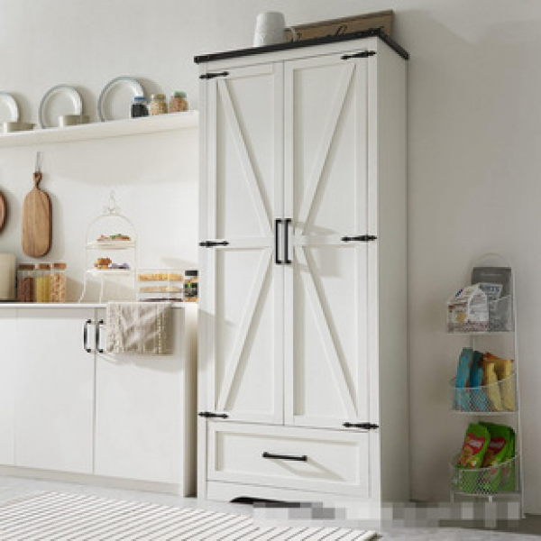 Multi functional storage modern floor cabinet suitable for kitchen, living room storage rack Amazon cross-border direct sales bathroom storage cabinet