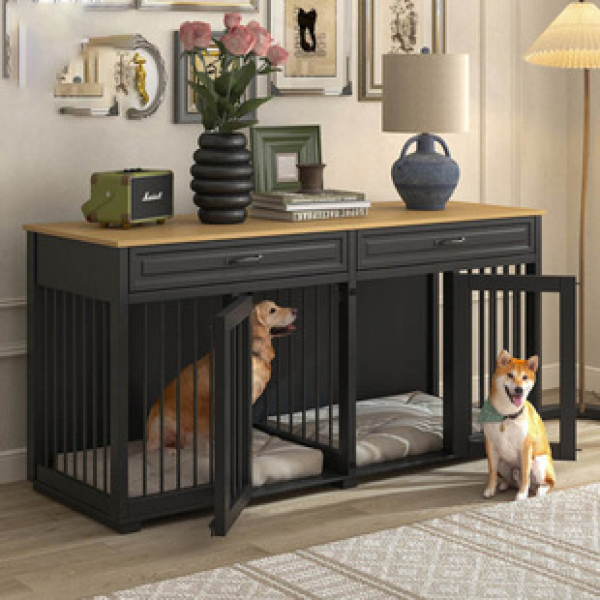 Panel furniture, modern and simple pet cabinet, dog cage, Amazon, European and American cross-border foreign trade popular dog nest