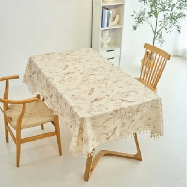 1pc light luxury high-end sparrow top branch dining table tablecloth living room home decoration oil resistant and easy to clean high-end table