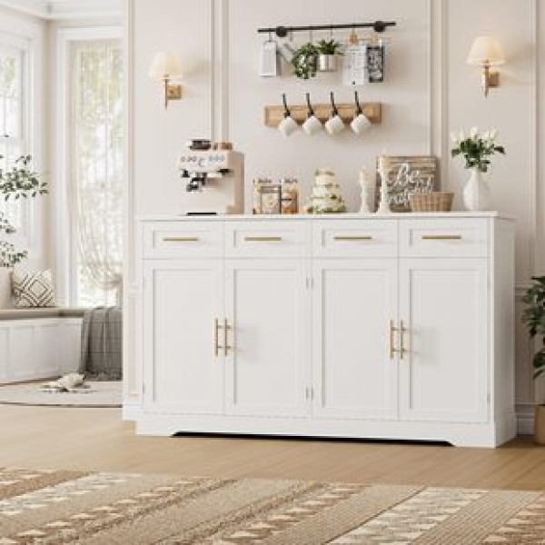 Source Factory Simple Buffet Locker Meal Side Cabinet Long Side Cabinet Self service Dining Table Light Luxury Style Cross border Direct Sales