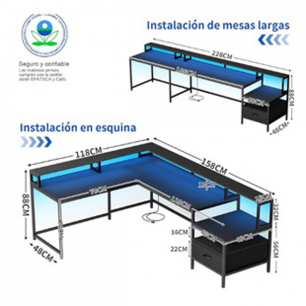Simple office desk, student learning desk, writing desk, workbench, desk chair with chair, computer desk, desktop, home desk