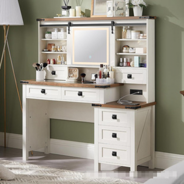 Internet celebrity dressing table, bedroom, small-sized dressing table, storage cabinet, integrated dressing table, foreign trade, cross-border factory, direct sales trend