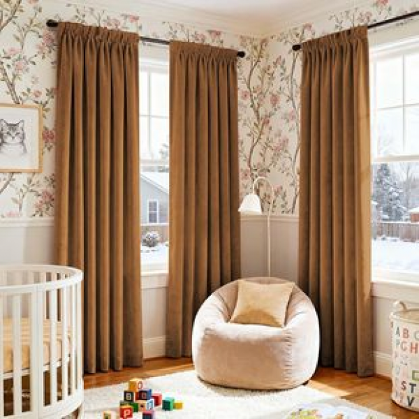 1PC manufacturer directly supplies cross-border e-commerce to Amazon. Simple solid color blackout velvet curtains for living rooms, bedrooms, balconies