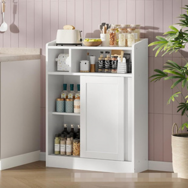 Corner floor standing storage cabinet with sliding door storage cabinet Amazon foreign trade hot selling panel bathroom narrow storage cabinet