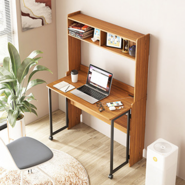 Manufacturer direct sales desktop multi-layer wrought iron shelves, student computer desks, perforated boards with bookshelves, desks, storage shelves, trendy