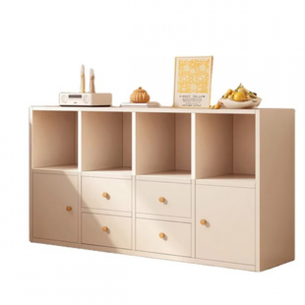 Cross border cabinet storage cabinet bookshelf floor rack living room partition sofa side cabinet wall storage cabinet simple bookshelf trendy