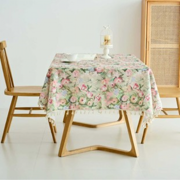 1pc Light Luxury High end Spring Flower Green Leaf Dining Table Wallpaper Living Room Home Decoration Anti oil Easy to Clean High end Feeling Table