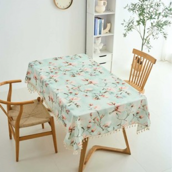 1pc light luxury high-end butterfly love flower dining table tablecloth living room home decoration oil resistant and easy to clean high-end table