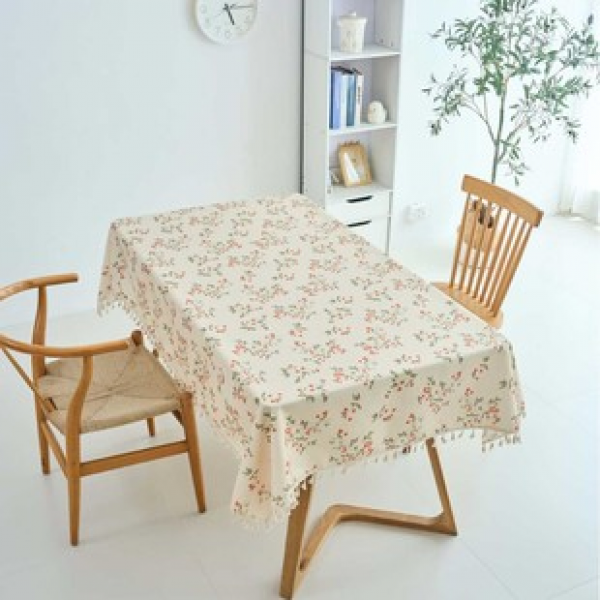 1pc light luxury high-end small red cherry dining table tablecloth living room home decoration oil resistant and easy to clean high-end table