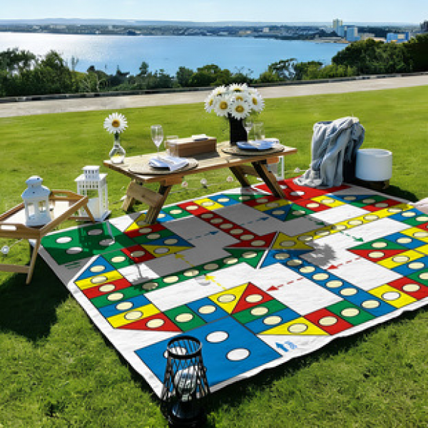 Cross border beach mat, quick drying, waterproof and moisture-proof mat, outdoor picnic mat, camping blanket