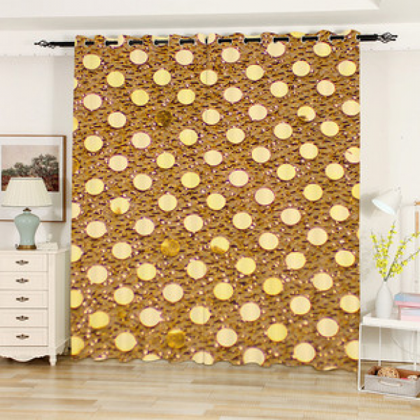 Cross border hot selling curtains, living room, bedroom, wedding banquet, no punching blackout, internet celebrity, light luxury pearl sequins, personalized curtains