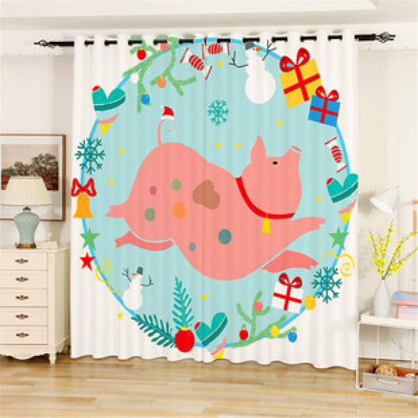 Wholesale children's animals, living room, bedroom bay windows, floor to ceiling non perforated blackout curtains, digital printed cotton and linen can be used