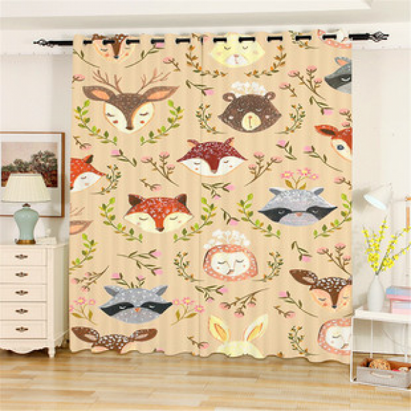 Modern and personalized curtains, living room, bedroom bay window, floor to ceiling, no need for punching, light blocking, fresh velvet and linen, fully blackout