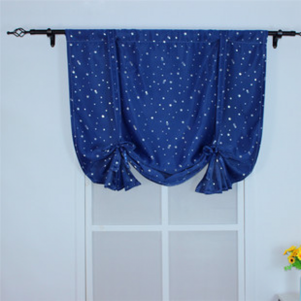 Cotton and linen curtains, window curtains, cute and simple balcony curtains, fabric for living room and bedroom, small-sized bay windows for shading