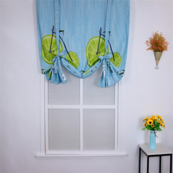 Cotton and linen curtains, window curtains, cute and simple balcony curtains, fabric for living room and bedroom, small-sized bay windows for shading