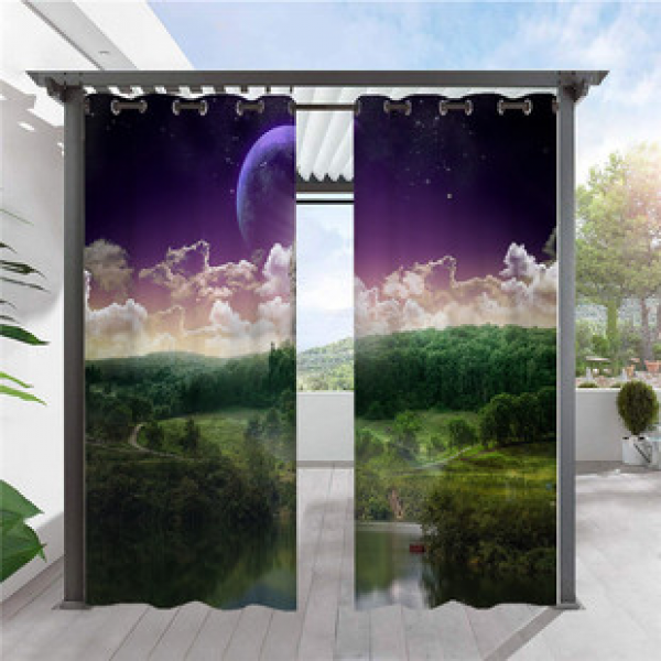 Cross border hot selling 3D digital printing with thousands of designs to choose from: Starry Sky Series, Outdoor Waterproof Series, Fabric Curtains