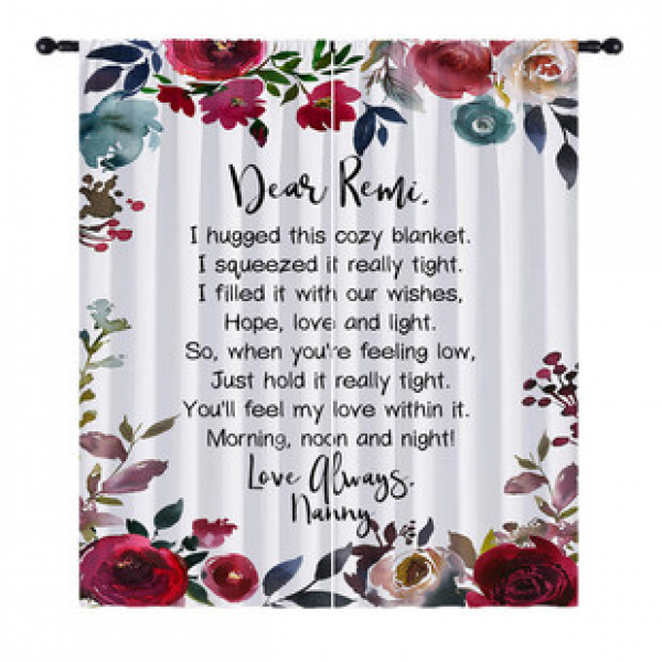 Cross border hot selling new creative 3D digital outdoor waterproof and blackout curtains photo postcard