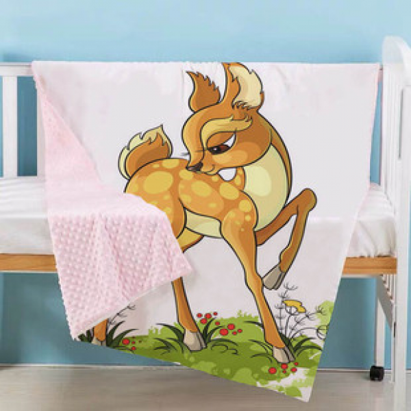 Factory direct sales wholesale cross-border hot selling bean baby comfort blanket double-sided blanket four season blanket