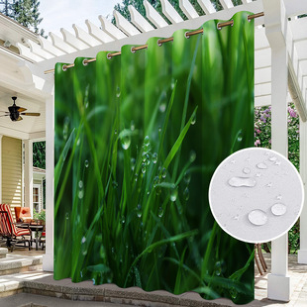 Curtain and window screen manufacturers supply cross-border platform outdoor rainy day series high-definition 3D outdoor landscape waterproof system
