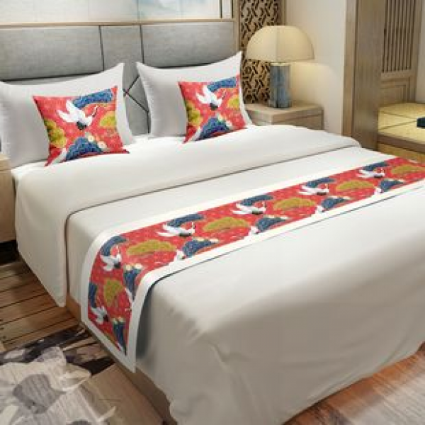 Cross border Amazon hot selling new Nordic light toned bed decoration bed tail towel creative home