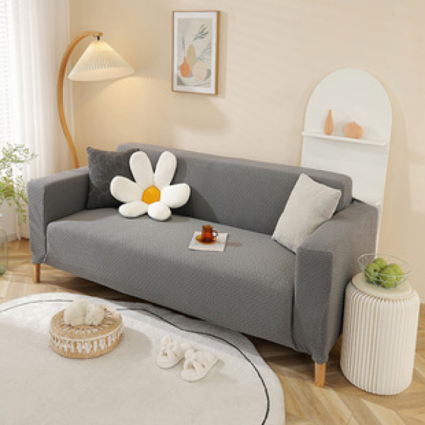 Factory direct supply wholesale explosive products cross-border knitted fleece thickened elastic Guifei single double three person fully wrapped sofa