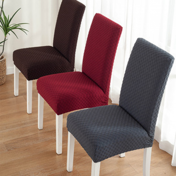 Factory direct supply of explosive products, block jacquard thickened wholesale, connected elastic stool cover, hotel restaurant anti fouling chair