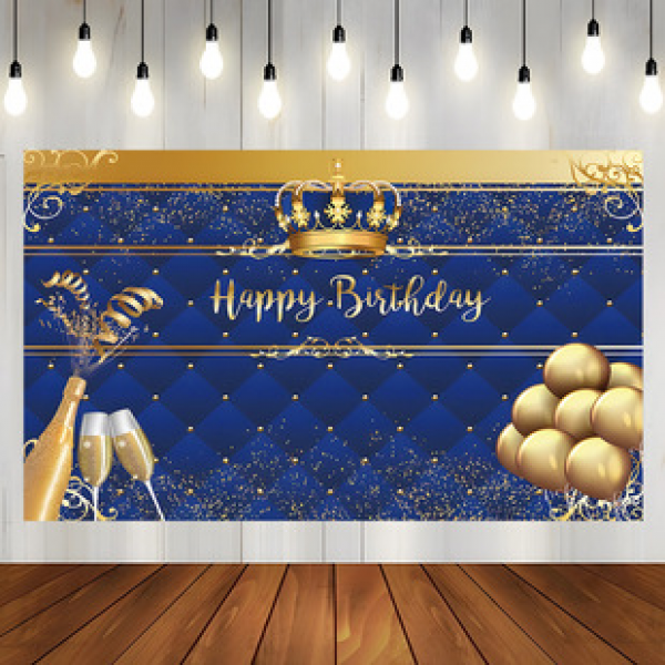 Factory direct cross-border live broadcast background cloth decorative cloth wall blanket, beach towel tapestry, birthday wishes background series