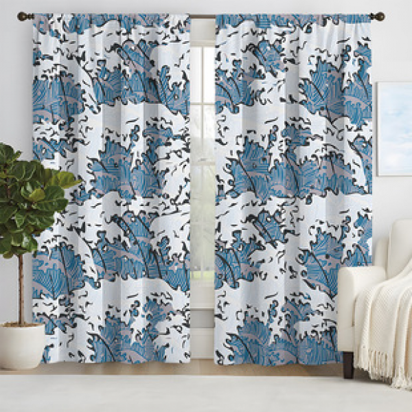 2pcs New Floral Pattern Curtains Cross border Manufacturer Supply Living Room Bedroom 3D Digital Printing High Precision