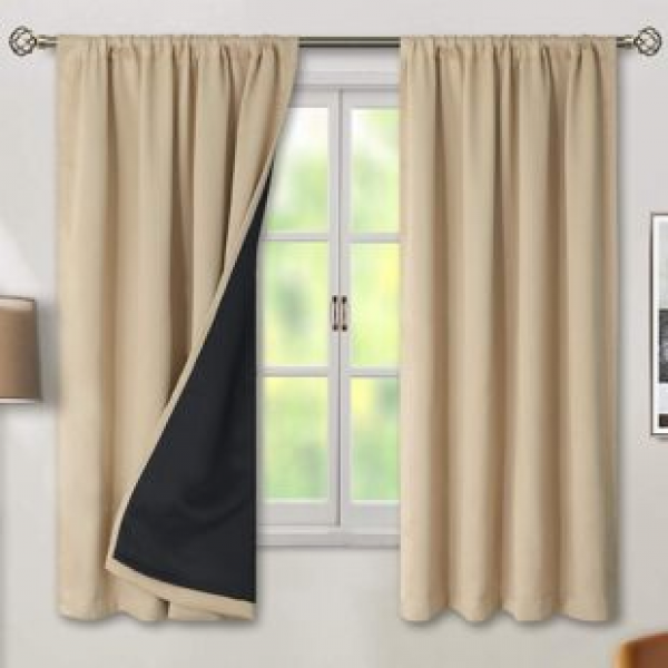 2024 new fully blackout coated film cross-border hot selling curtains for living rooms and bedrooms available on Amazon WISH platform