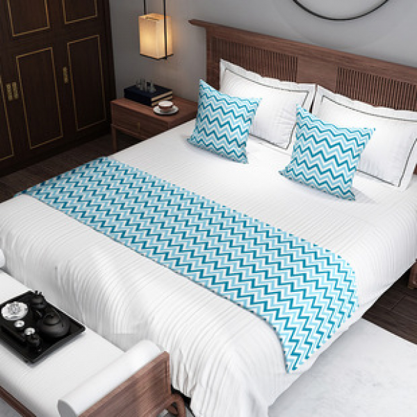 Cross border creative flowers, Japanese style bed end towels, bed flags, hotel guests, spot goods, factory direct sales