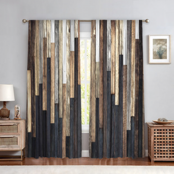 2PCS Flower Character Curtain Factory OEM 3D Digital Printing Cross border Amazon Curtain Hot Selling Pattern