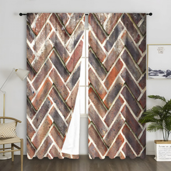 2PCS City Scene Curtain Factory Delivers 3D Digital Printing Cross border Amazon Curtain Hot Selling Pattern