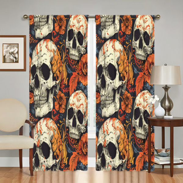 2PCS City Scene Curtain Factory Delivers 3D Digital Printing Cross border Amazon Curtain Hot Selling Pattern