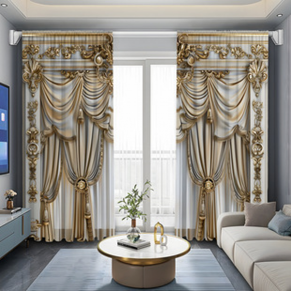 2PCS City Scene Curtain Factory Delivers 3D Digital Printing Cross border Amazon Curtain Hot Selling Pattern