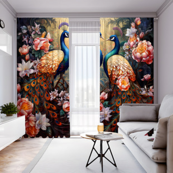 2PCS City Scene Curtain Factory Delivers 3D Digital Printing Cross border Amazon Curtain Hot Selling Pattern