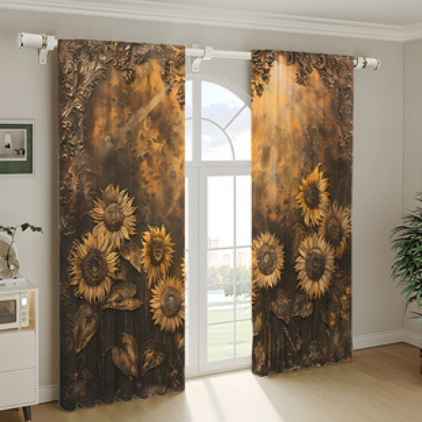 2PCS City Scene Curtain Factory Delivers 3D Digital Printing Cross border Amazon Curtain Hot Selling Pattern