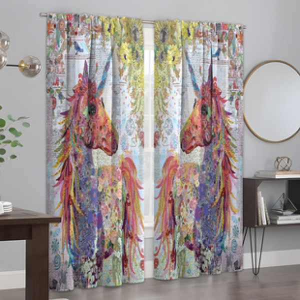 2PCS City Scene Curtain Factory Delivers 3D Digital Printing Cross border Amazon Curtain Hot Selling Pattern