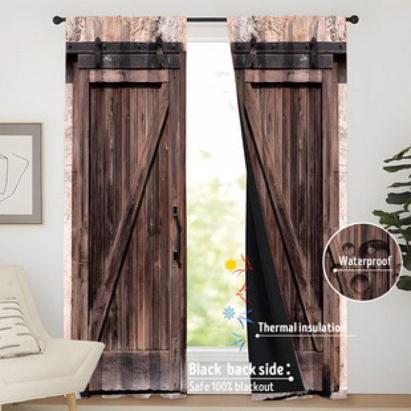 2024 New Product: Full Light Blocking Film Coated 3D Digital Printing Personalized Curtains Overseas Warehouse Shipping Cross border Curtains Pattern