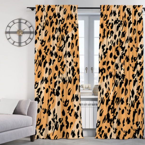 2PCS Flower Character Curtain Factory OEM 3D Digital Printing Cross border Amazon Curtain Hot Selling Pattern