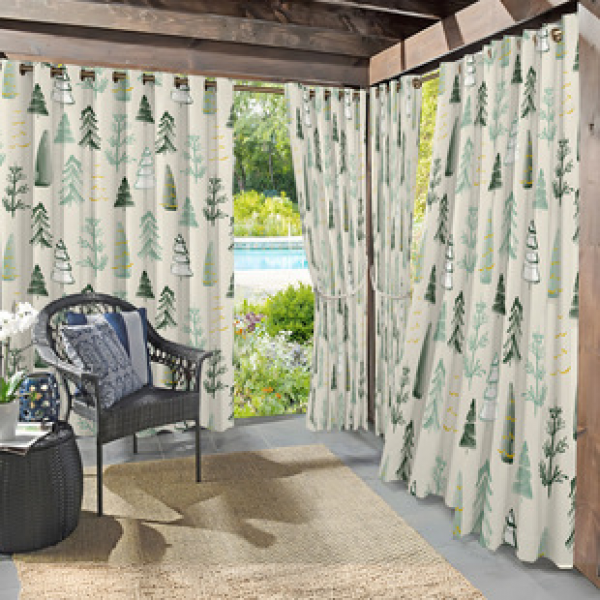 Cross border foreign trade, outdoor waterproof curtains and window screens, cross-border Amazon modern pavilions, sunshade and sun protection, outdoor scenery series