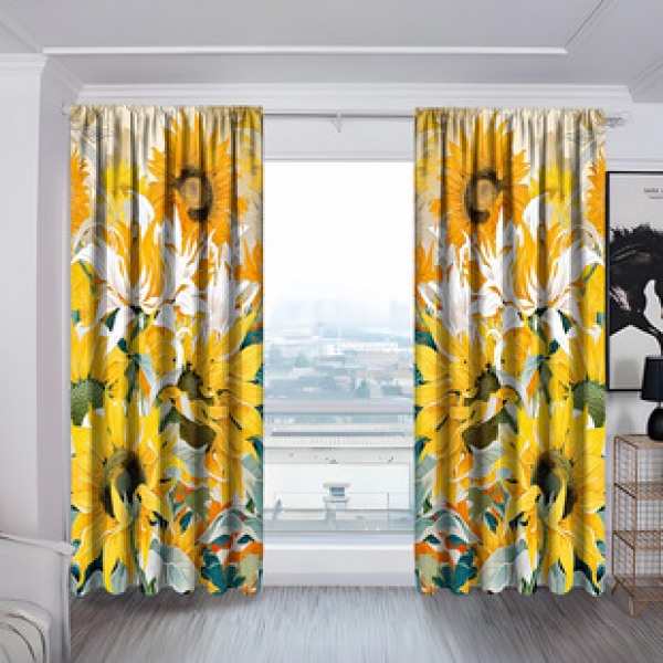 2PCS City Scene Curtain Factory Delivers 3D Digital Printing Cross border Amazon Curtain Hot Selling Pattern