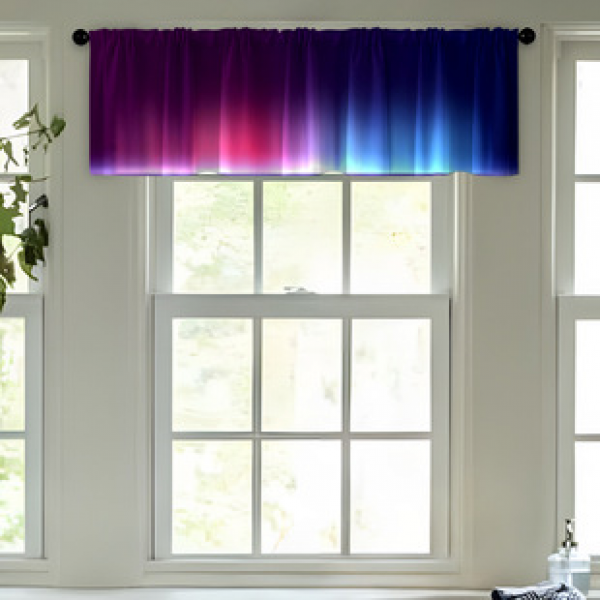 1PC multi-color pattern short curtain kitchen curtain half curtain cross-border small window decoration polyester cotton