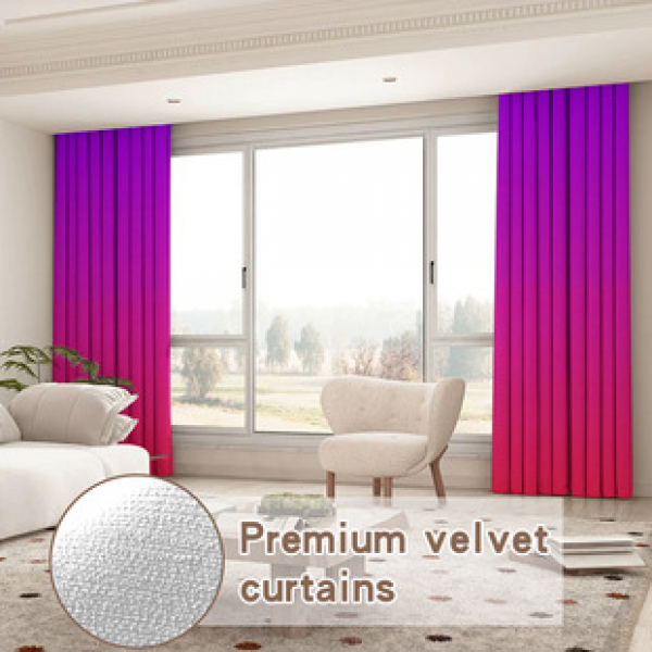 Manufacturer's direct supply to cross-border e-commerce, Amazon. Simple solid color blackout velvet curtains for living rooms, bedrooms, balconies, and dropshipping
