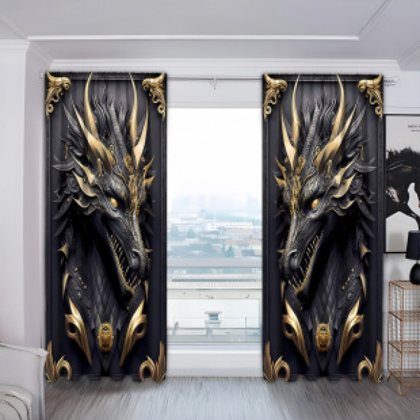 2PCS Flower Cartoon Character Curtain Factory Delivers 3D Digital Printing Cross border Amazon Curtain Hot Selling Patterns