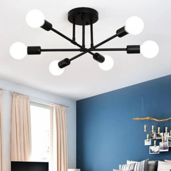 Cross border Nordic atmospheric living room pendant light bedroom ceiling light LED study creative personalized lighting fixture home dining room light